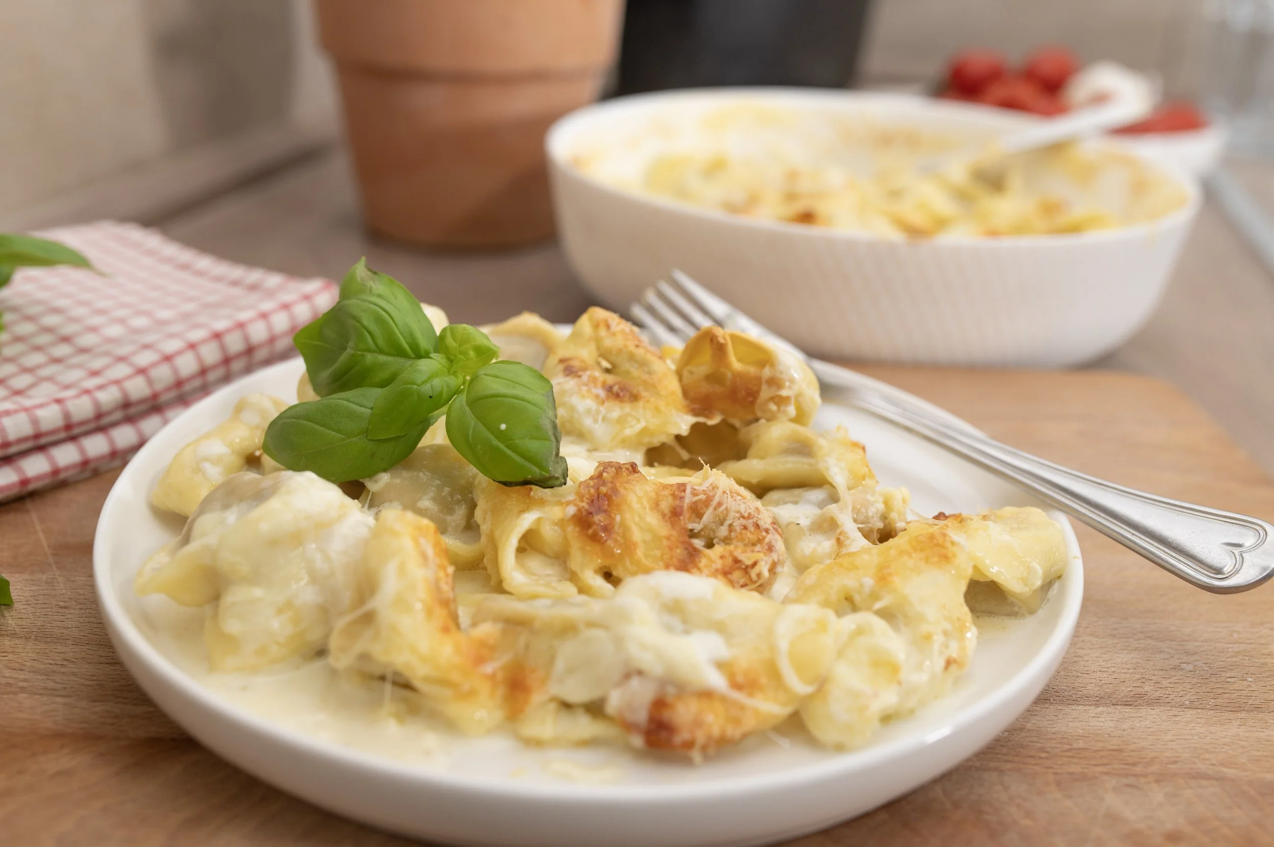 Schneller Tortellini Auflauf