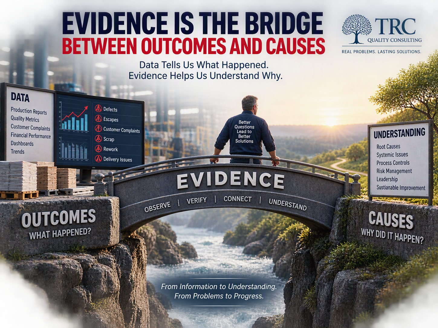 Evidence Is the Bridge Between Outcomes and Causes