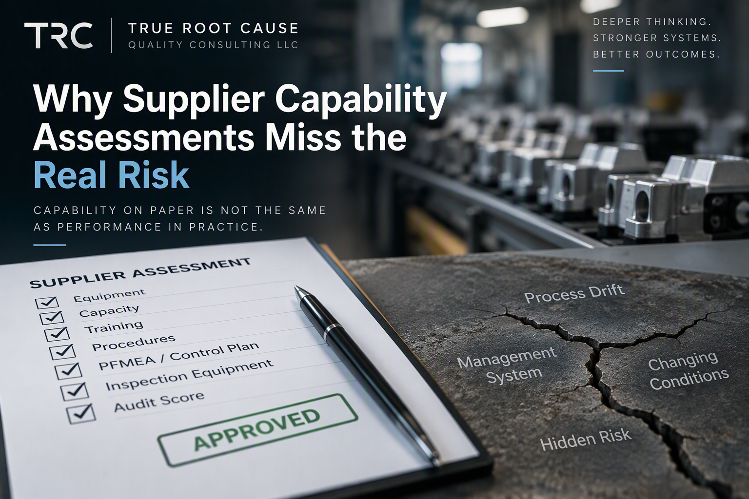 Why Supplier Capability Assessments Miss the Real Risk