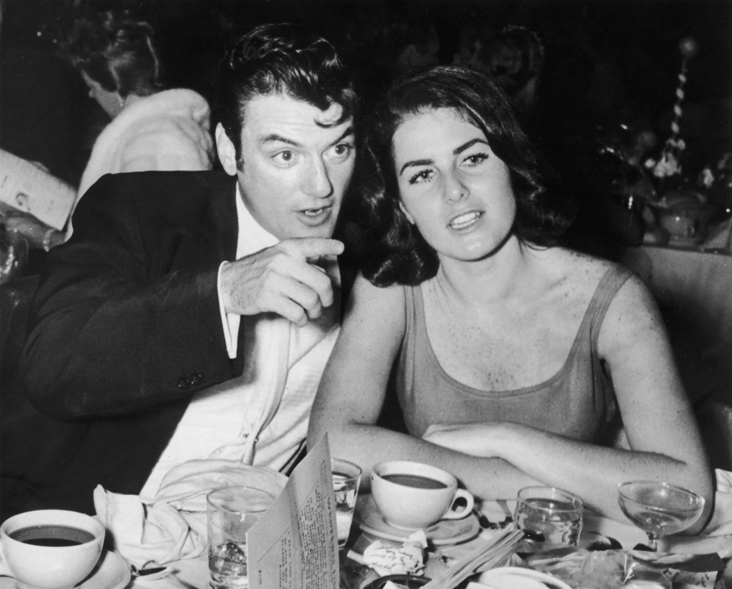Judith Campbell with her first husband, actor William Campbell, circa 1955. Judith is about twenty-one years old.