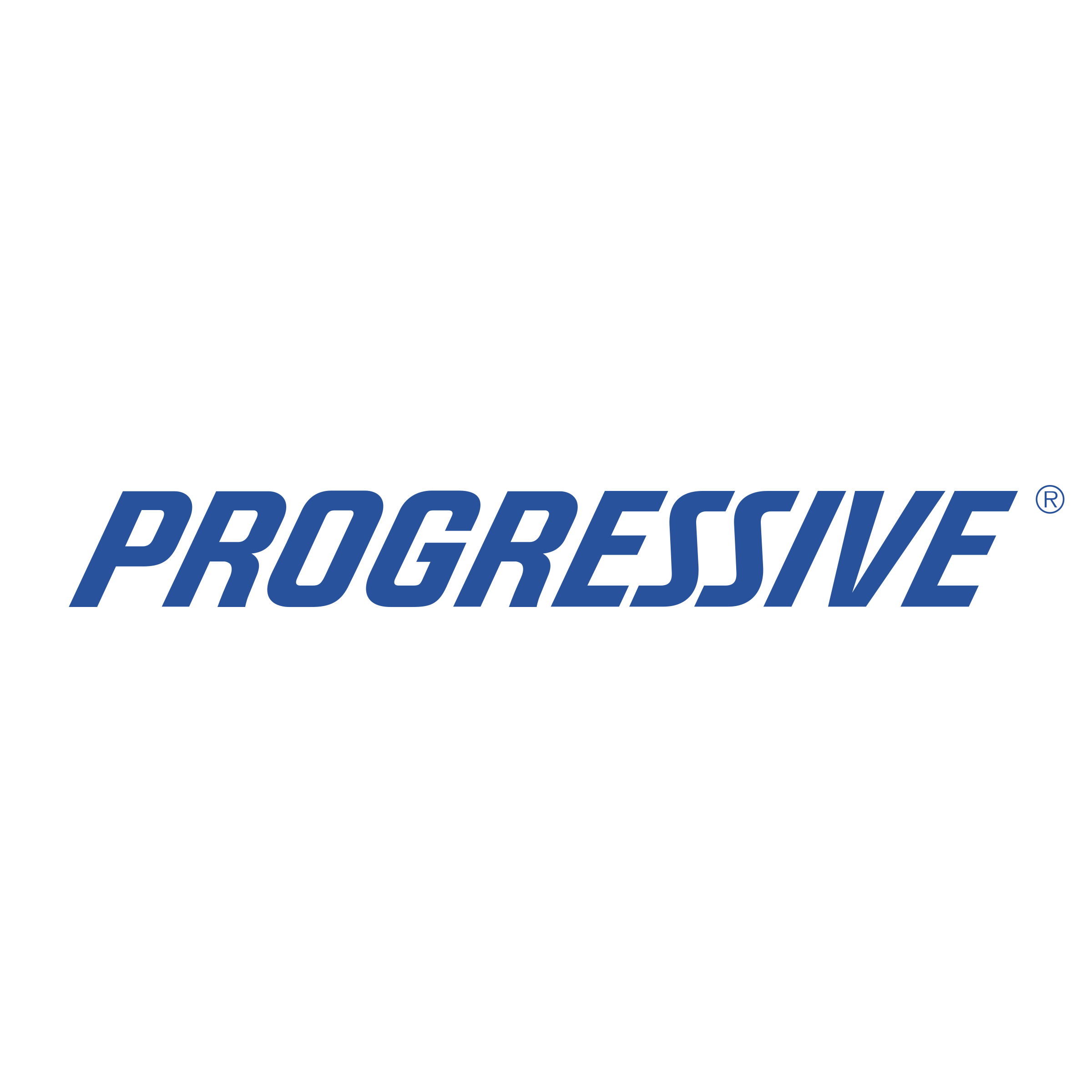 Black background with the word 'PROGRESSIVE' written in blue capital letters at the bottom.