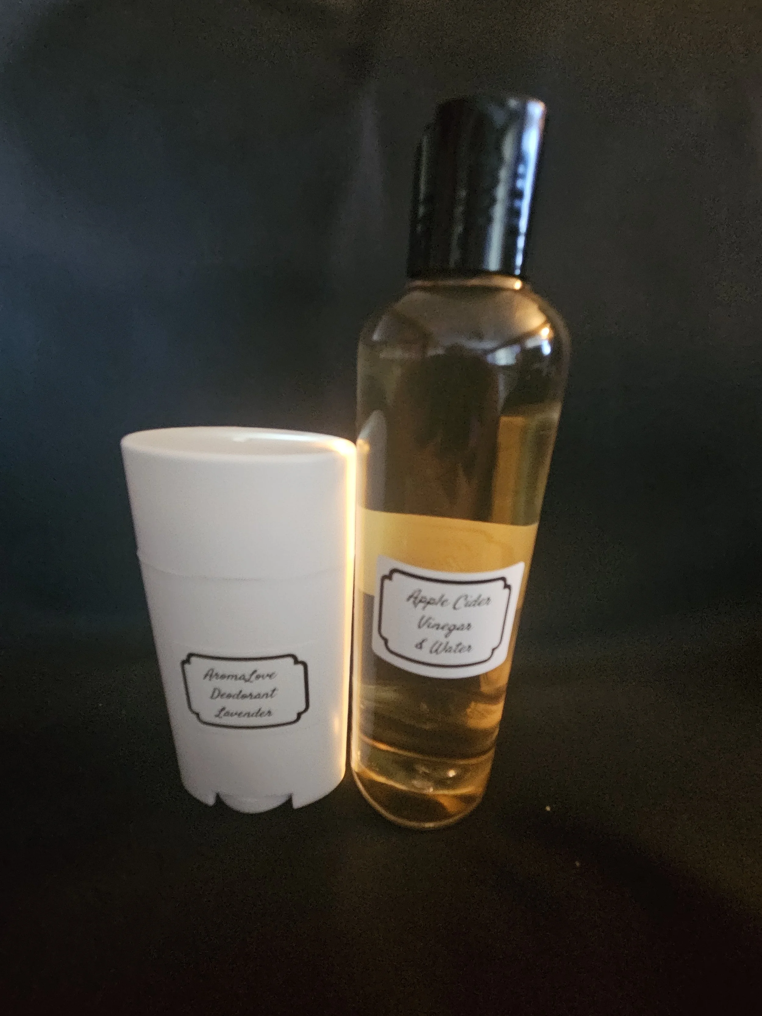 Deodorant and Apple cider vinegar rinse combo