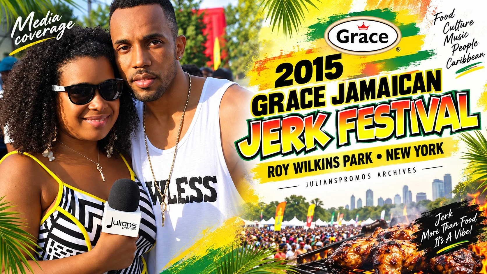 Grace Jamaican Jerk Festival New York 2015: Cham, Romain Virgo &amp; Jamaican Culture Take Over Queens