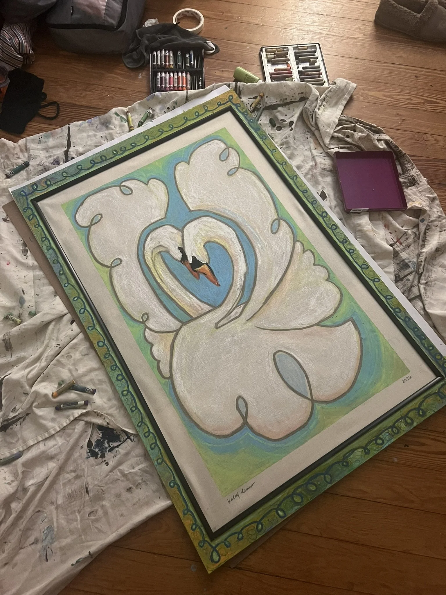 adding color to the matting