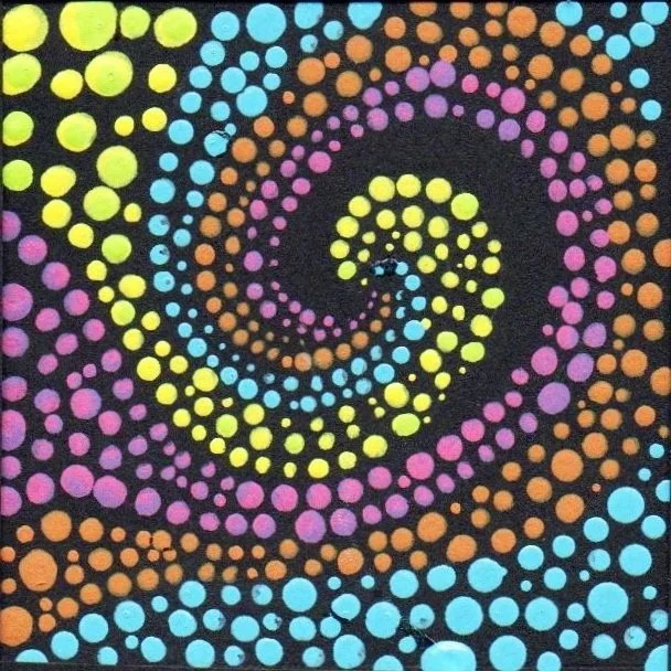 Vibrant Puntica Series - Spiral Flow