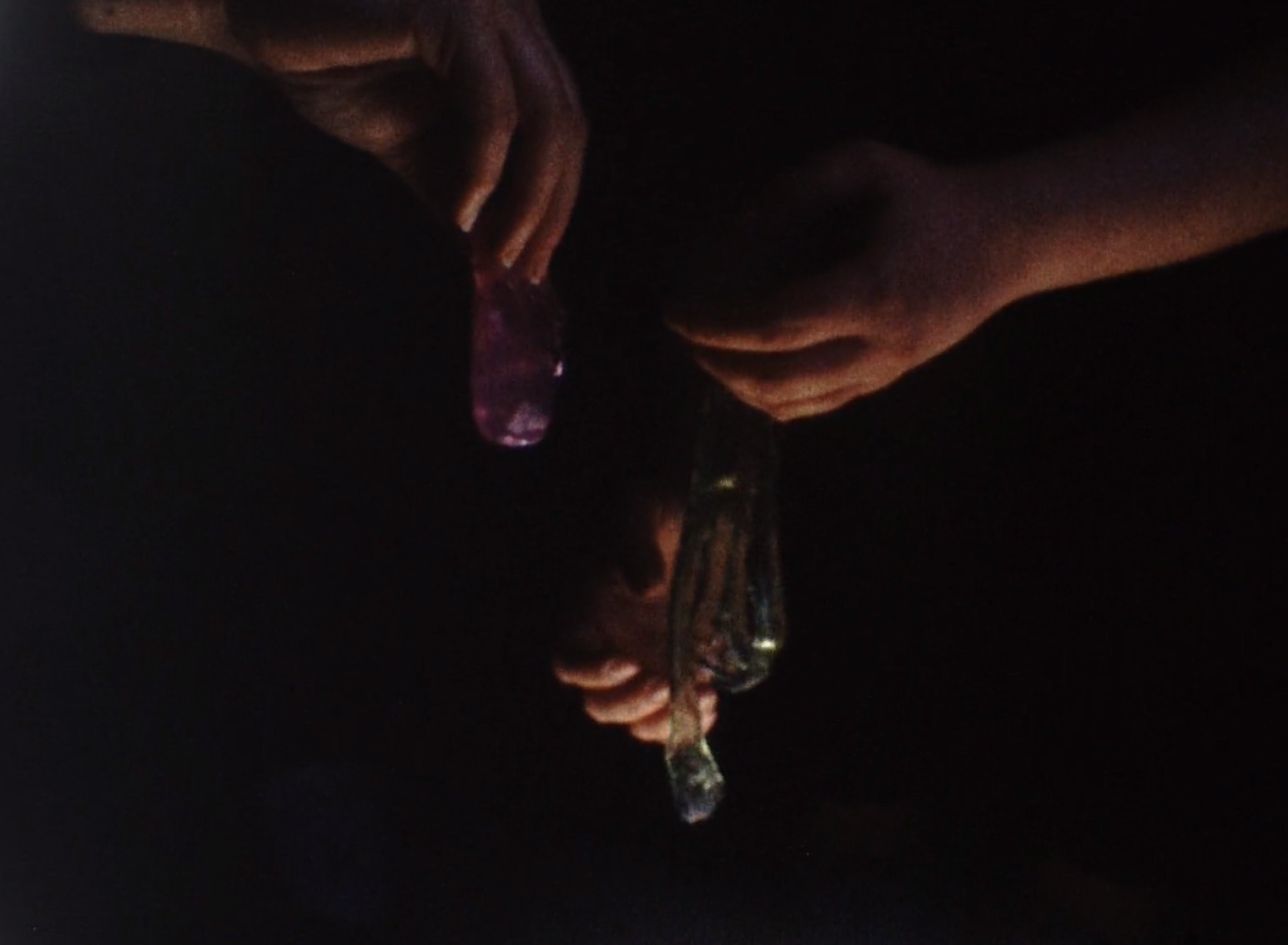 Film still from "Cosmic Goo: A Short Film About Ectoplasm" (2026), Rhona Eve Clews