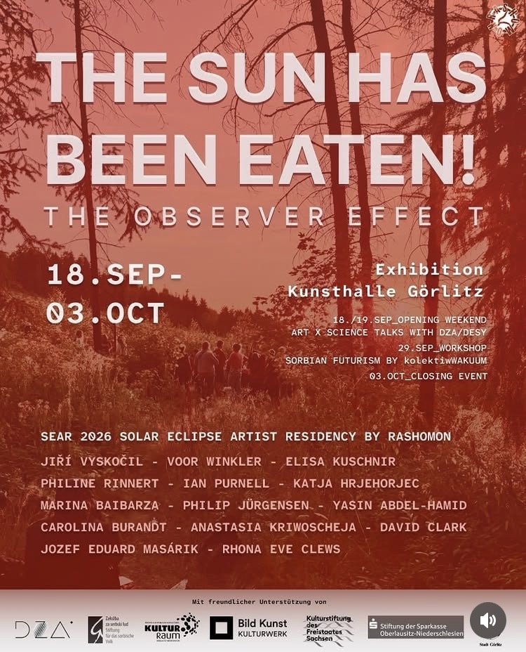 The sun has been eaten! Exhibition poster