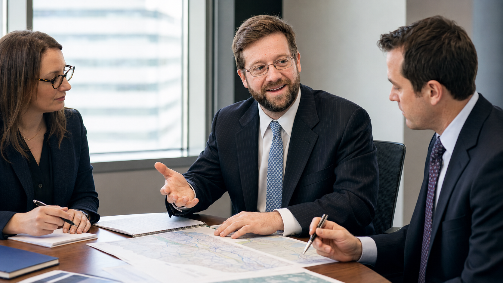 Evan advising clients
