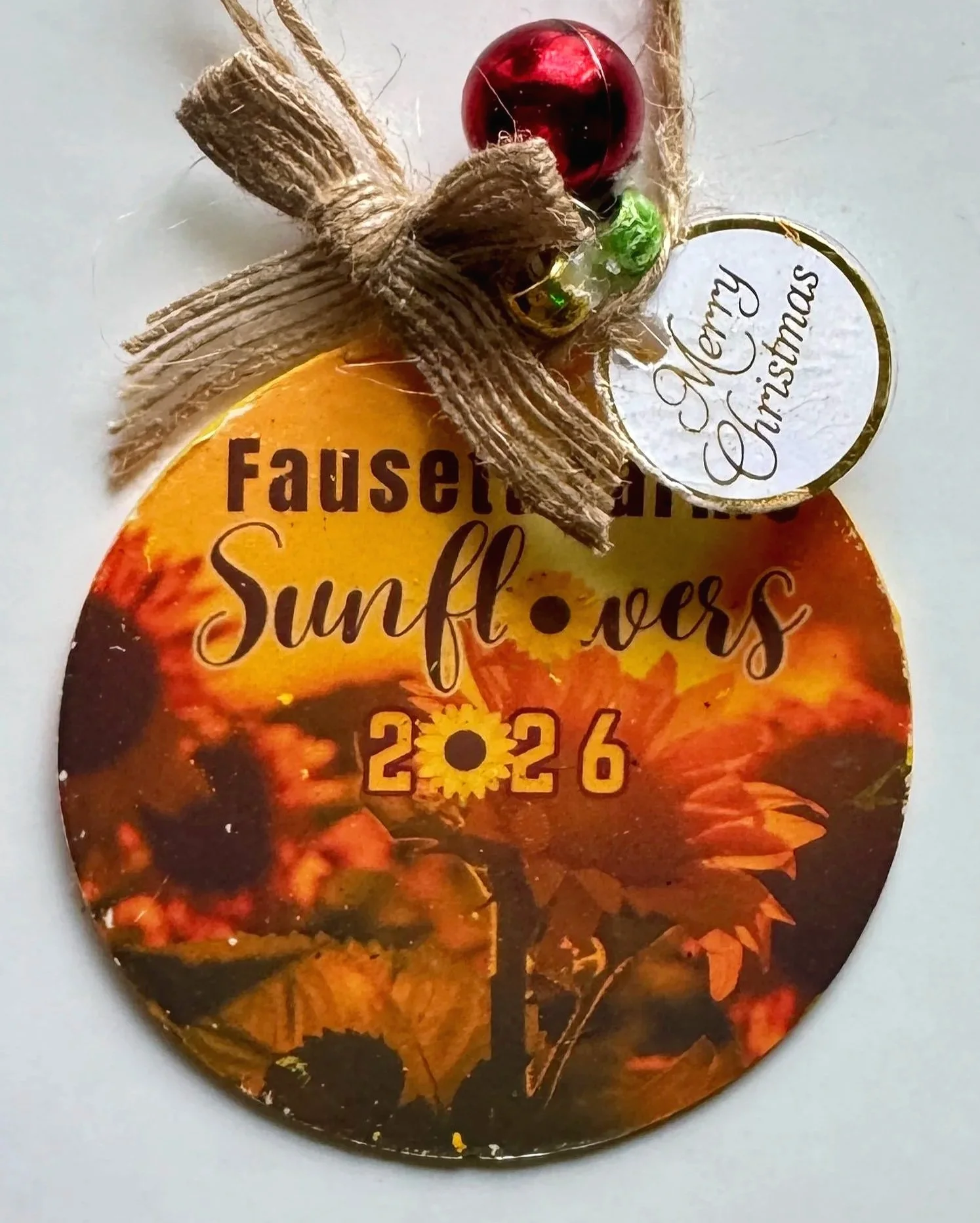 Sunflower- Faucet Farms Christmas Ornament