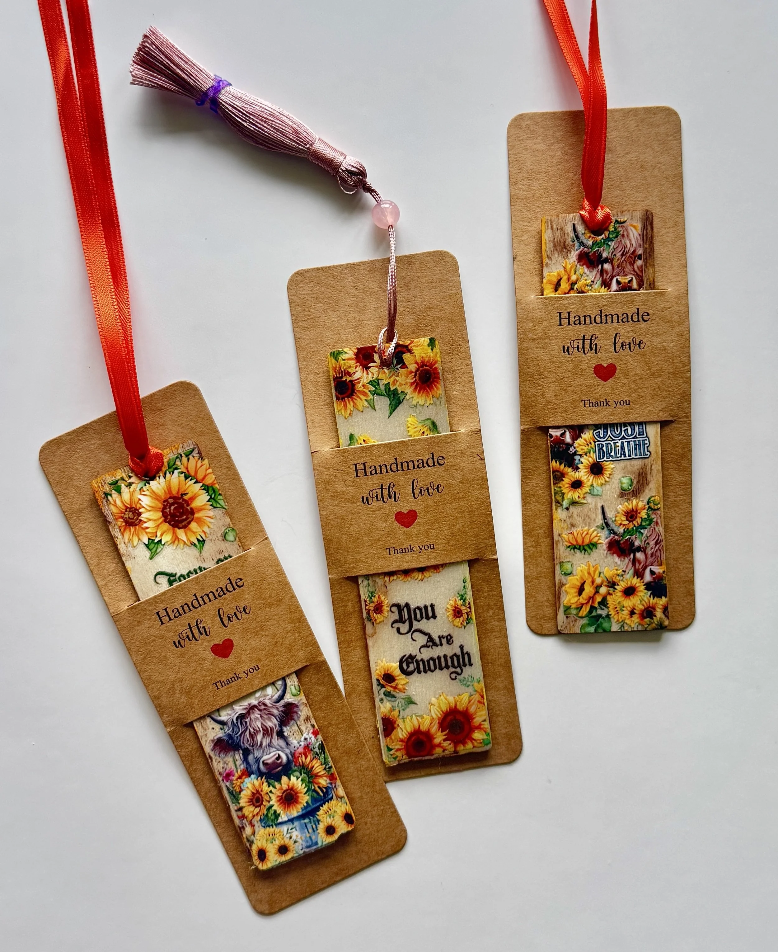 Sunflower Wooden Bookmark