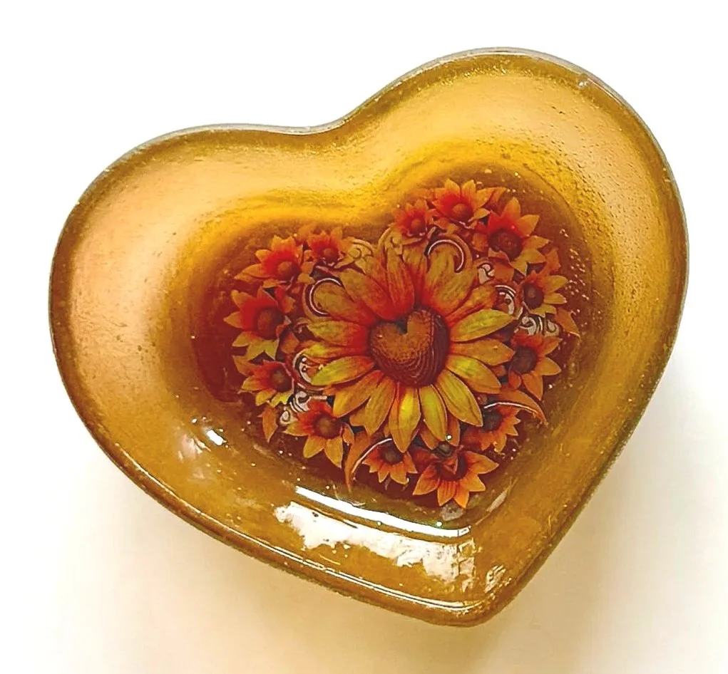 Sunflower Bliss Ring & Key Dish Set