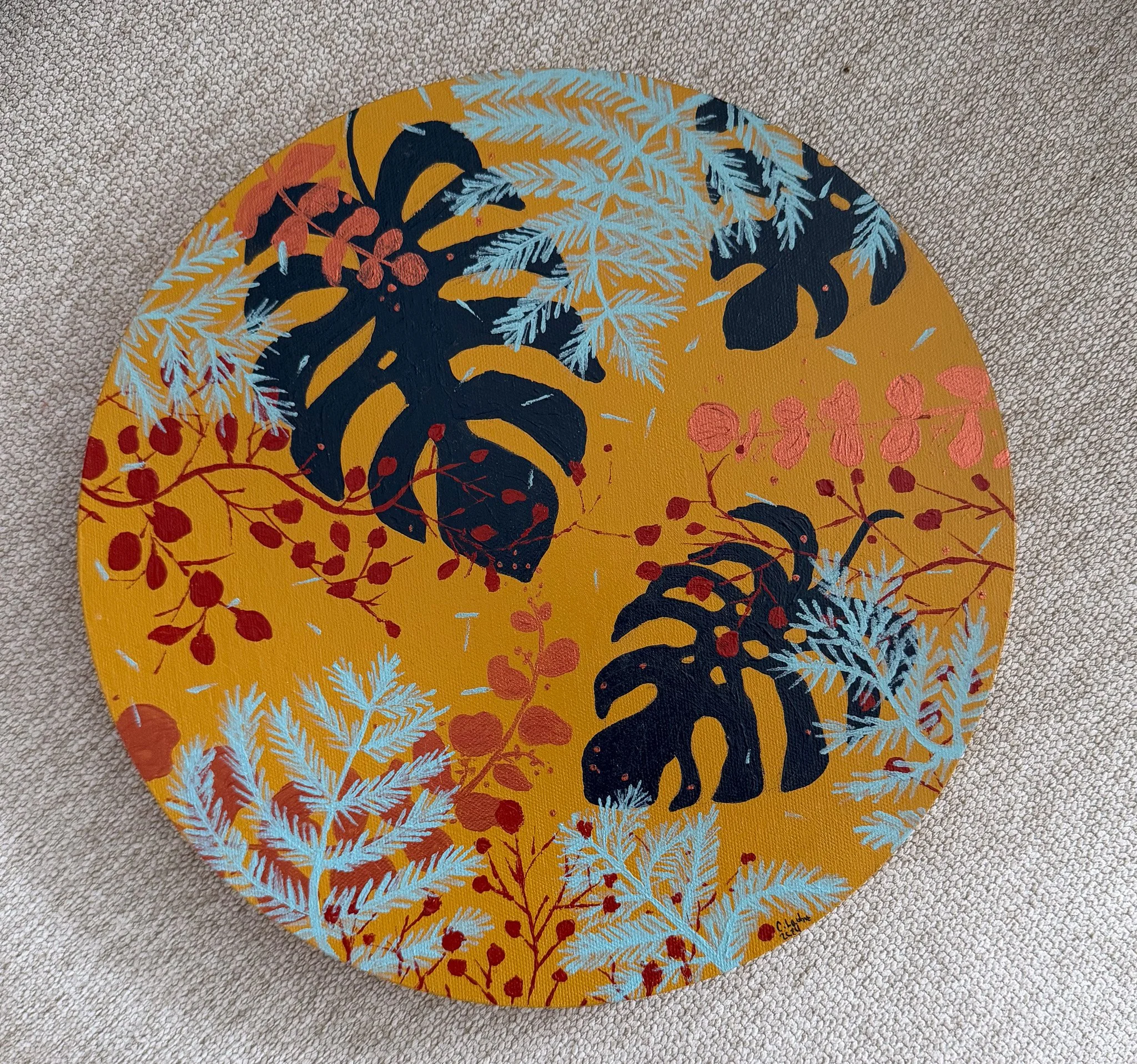 Ochre Botanical Round