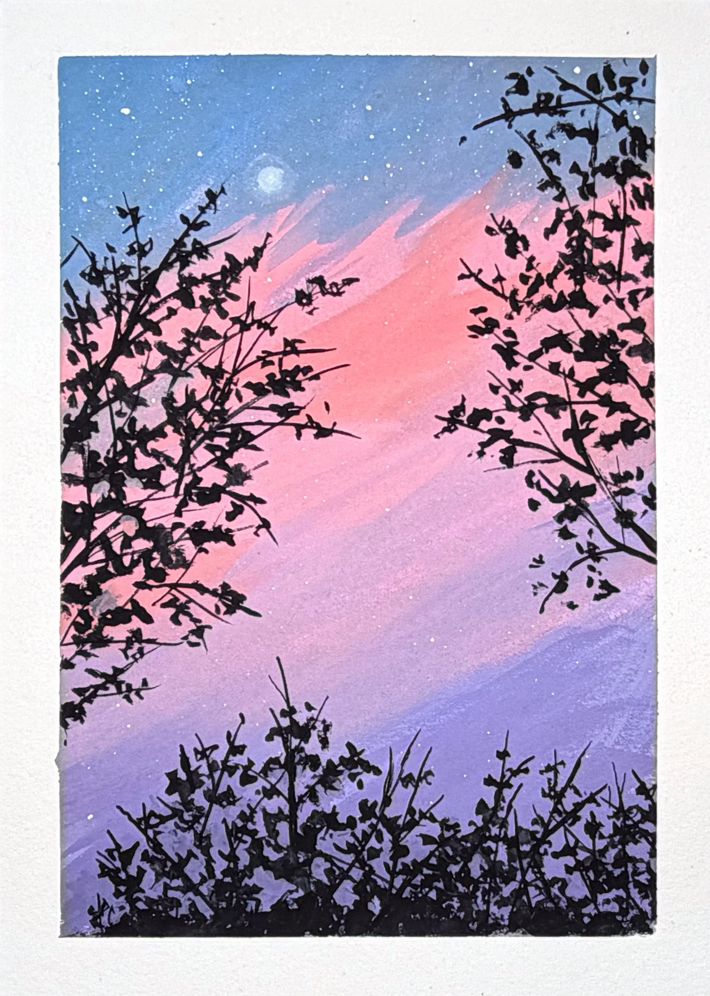 Gouache Sunset