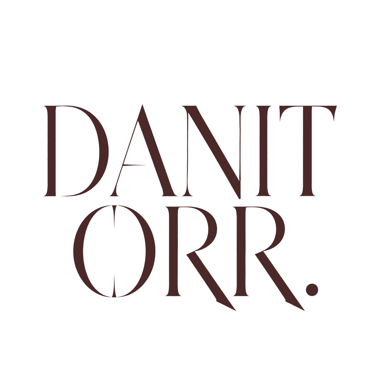 Stylized text reading 'DANIT ORR' with the words arranged vertically.