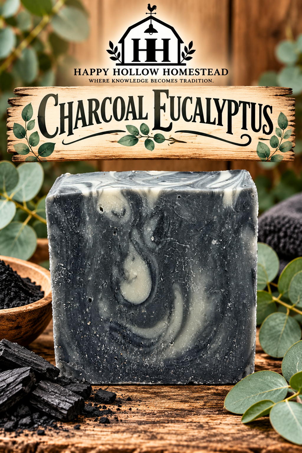 Charcoal Eucalyptus Soap