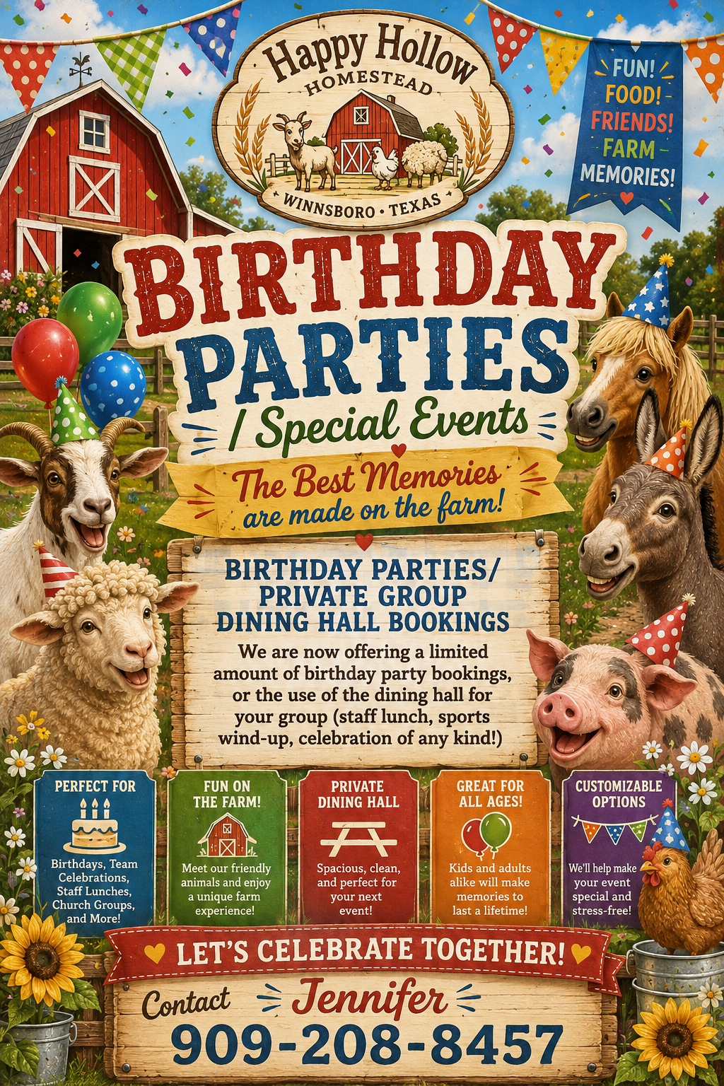 Birthday Parties & Special Events