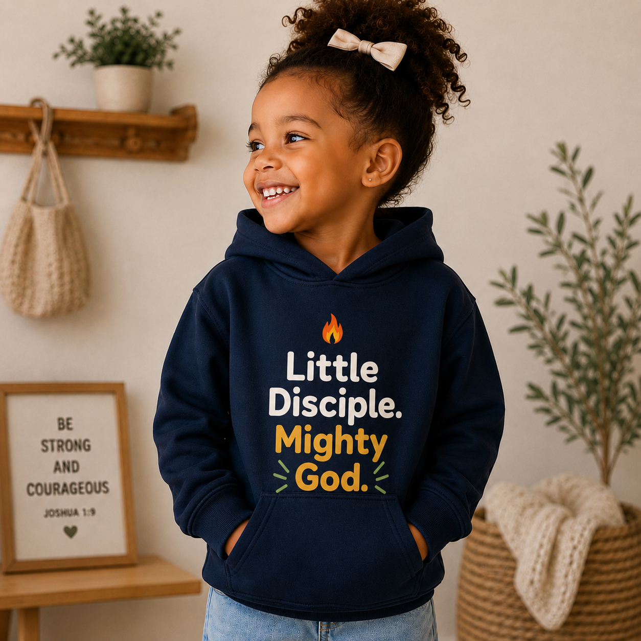 Little Disciple, Mighty God™ Toddler Hoodie | Christian Kids Pullover
