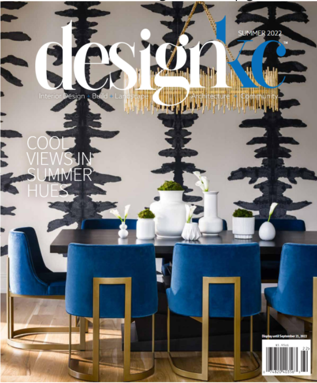 designKC Summer 2022 issue featuring Dry Heat En Suite by Amy Krause Design.