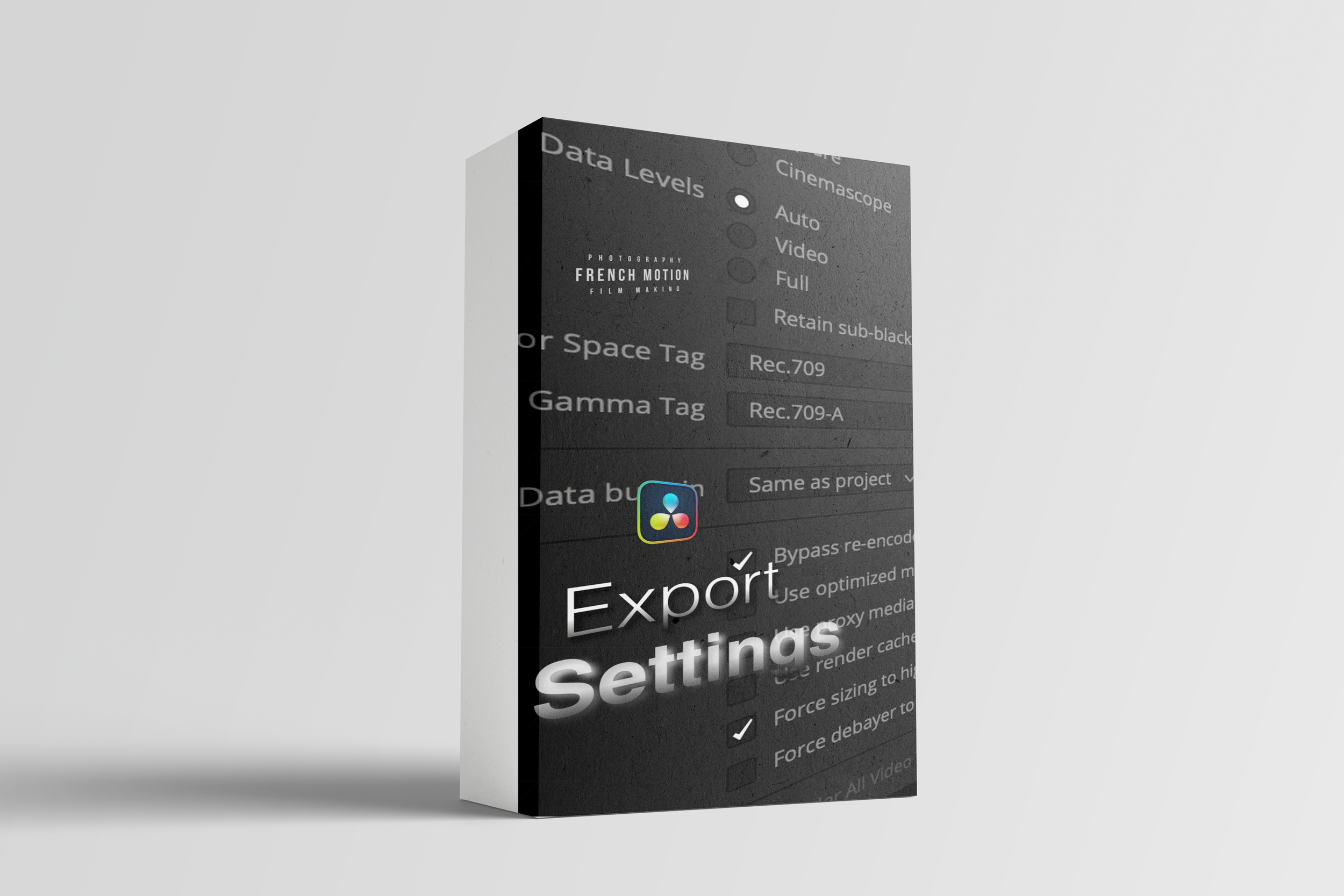 CineGrade Export settings