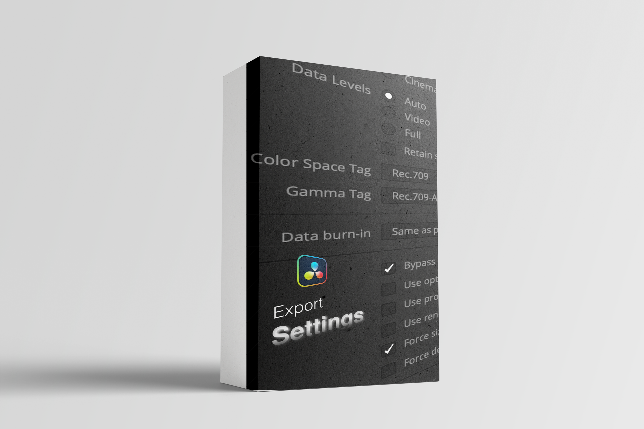 CineGrade Export settings