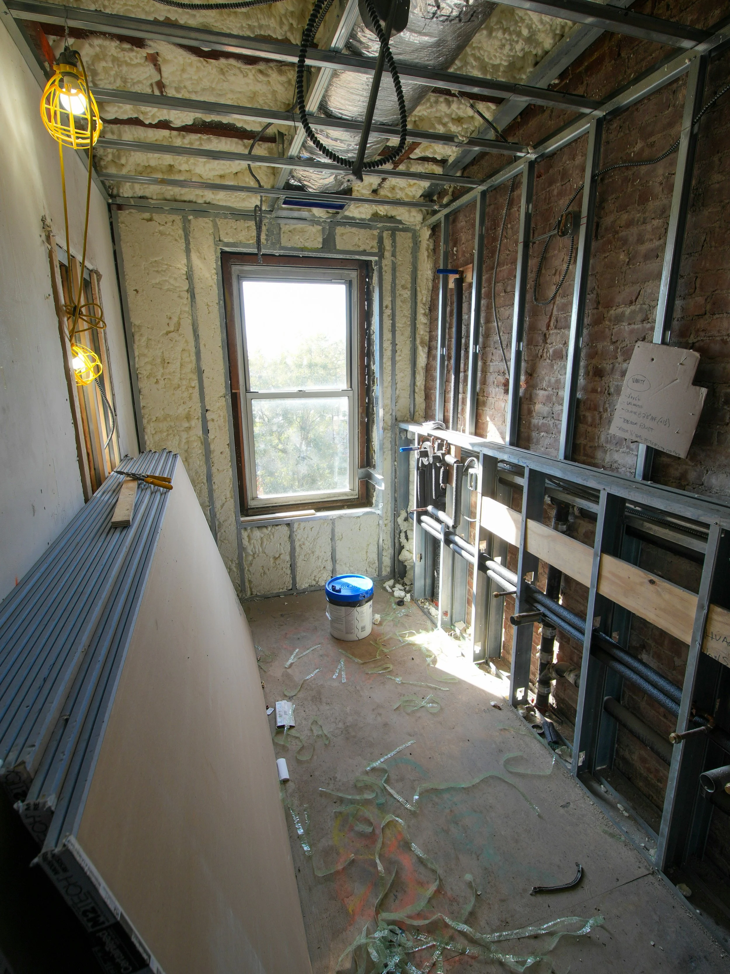 Professional plasterboard installation and wall replacement designed specifically for wet areas and heavy tiling.