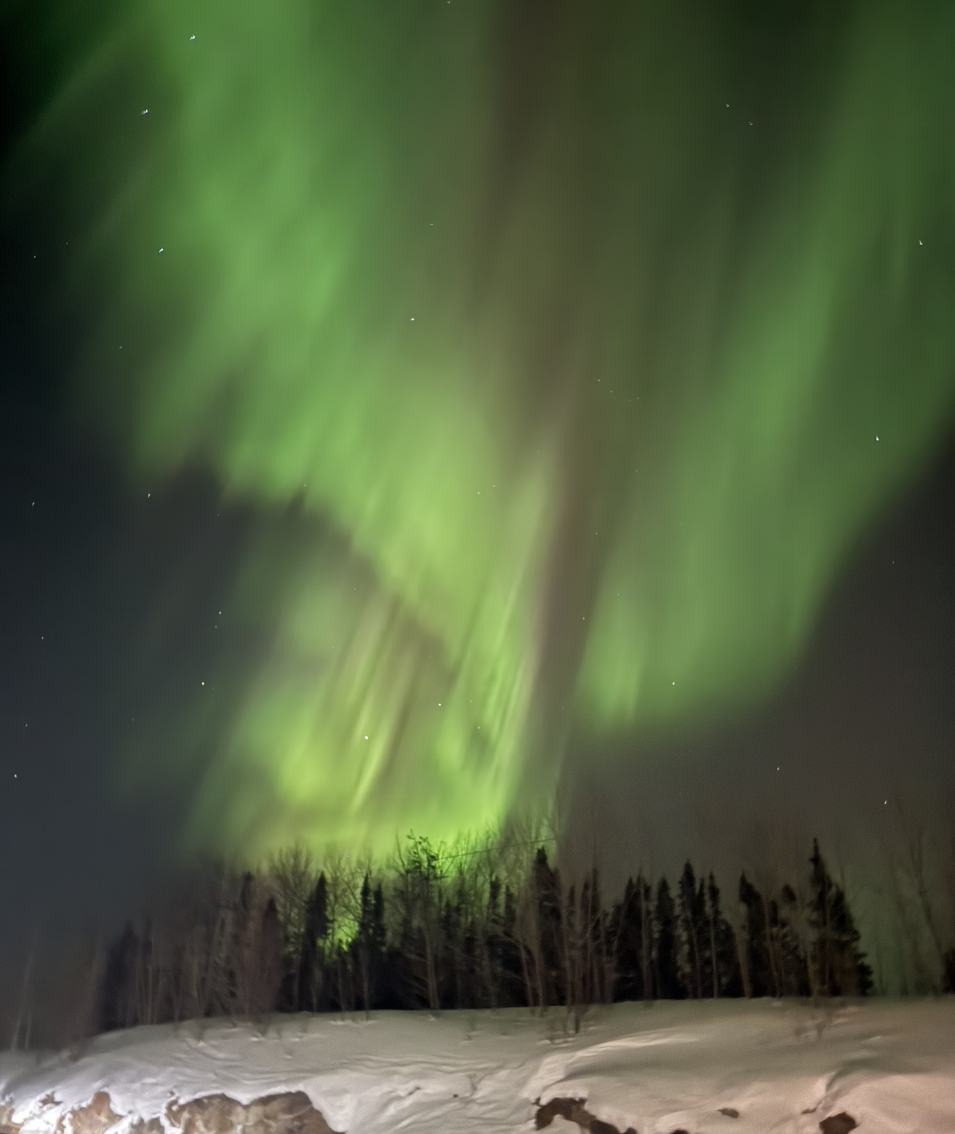 Northern Lights Outside of Thompson, MB