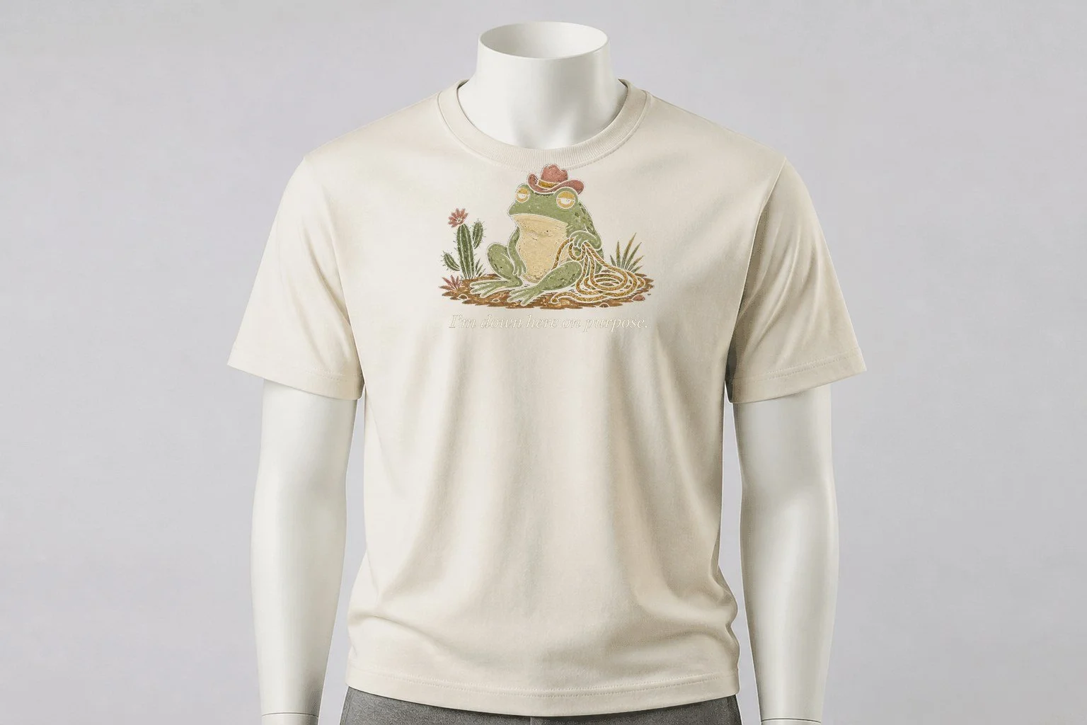Down Here On Purpose Men's Tee