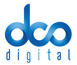 An official blue logo for DCO Digital.