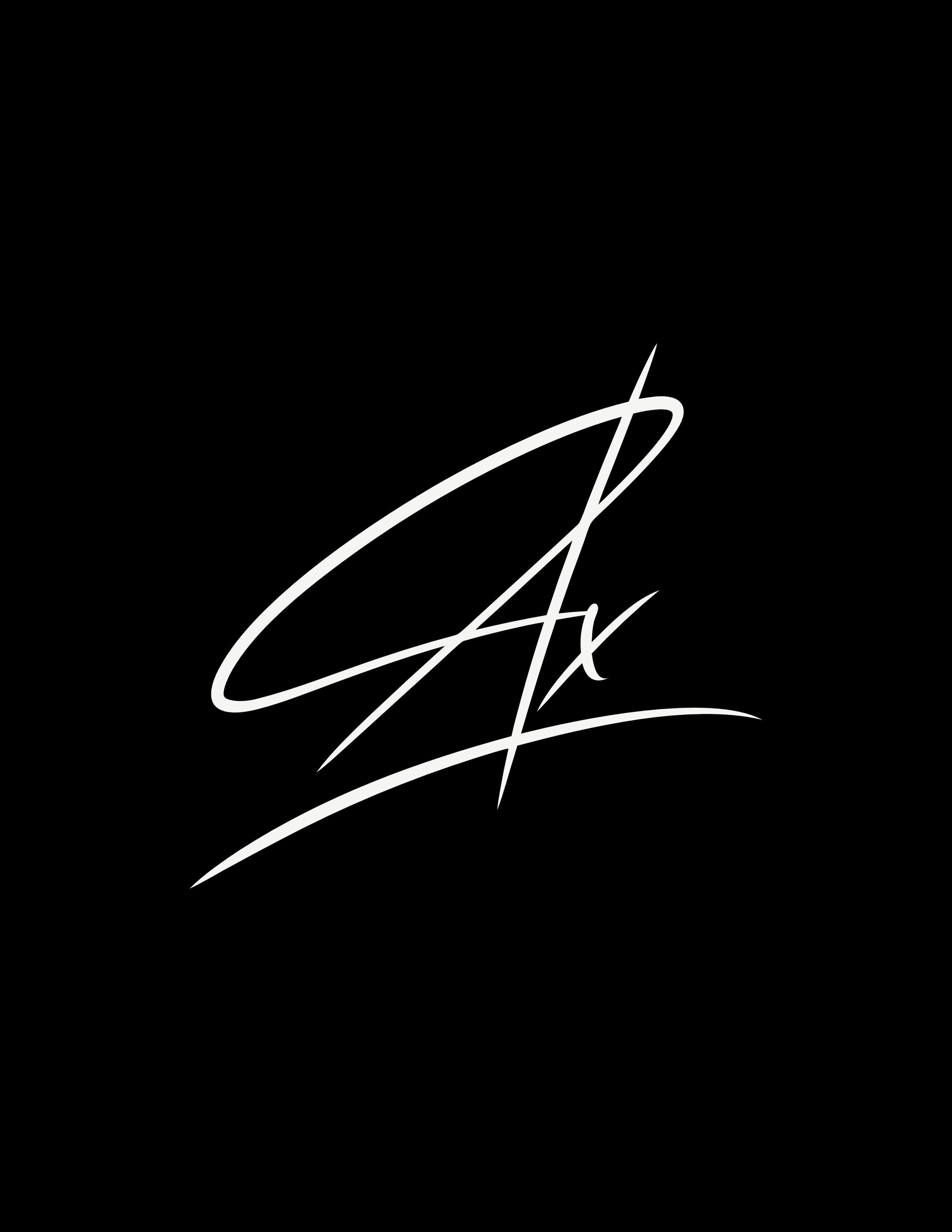 Black background with white abstract signature-style text that reads 'Cox'.