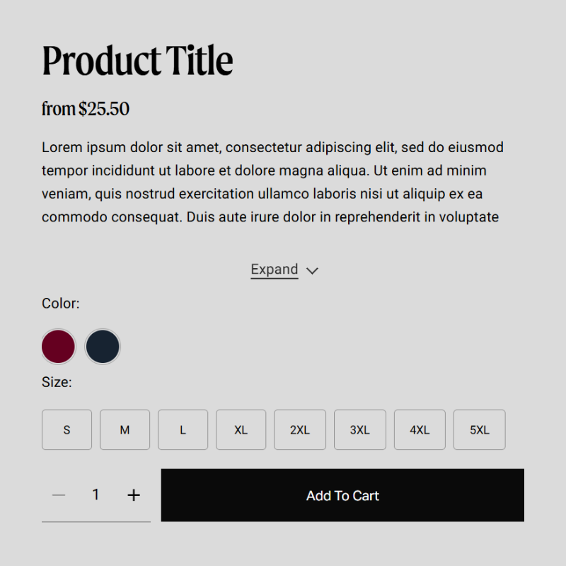 Custom Variants & Description Truncation