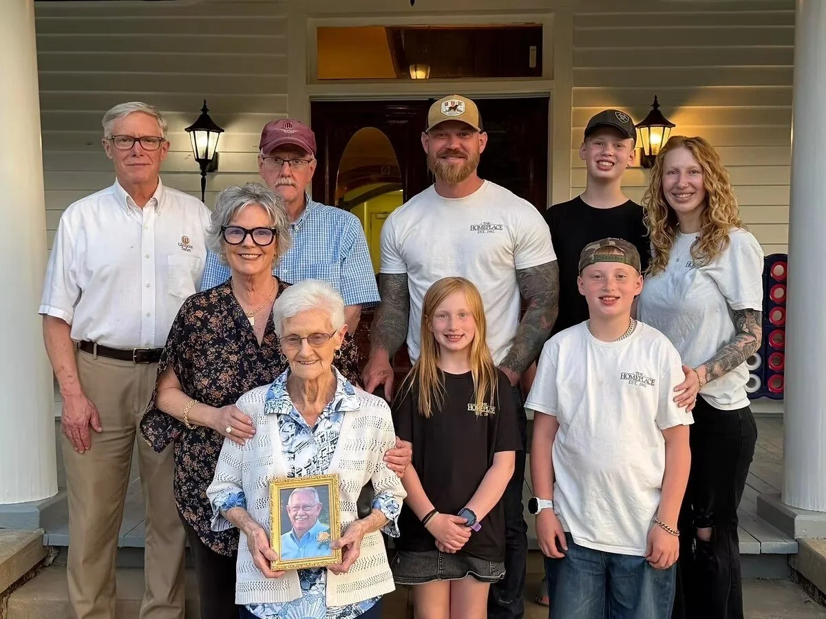The Henegar Family with the Morgan family.