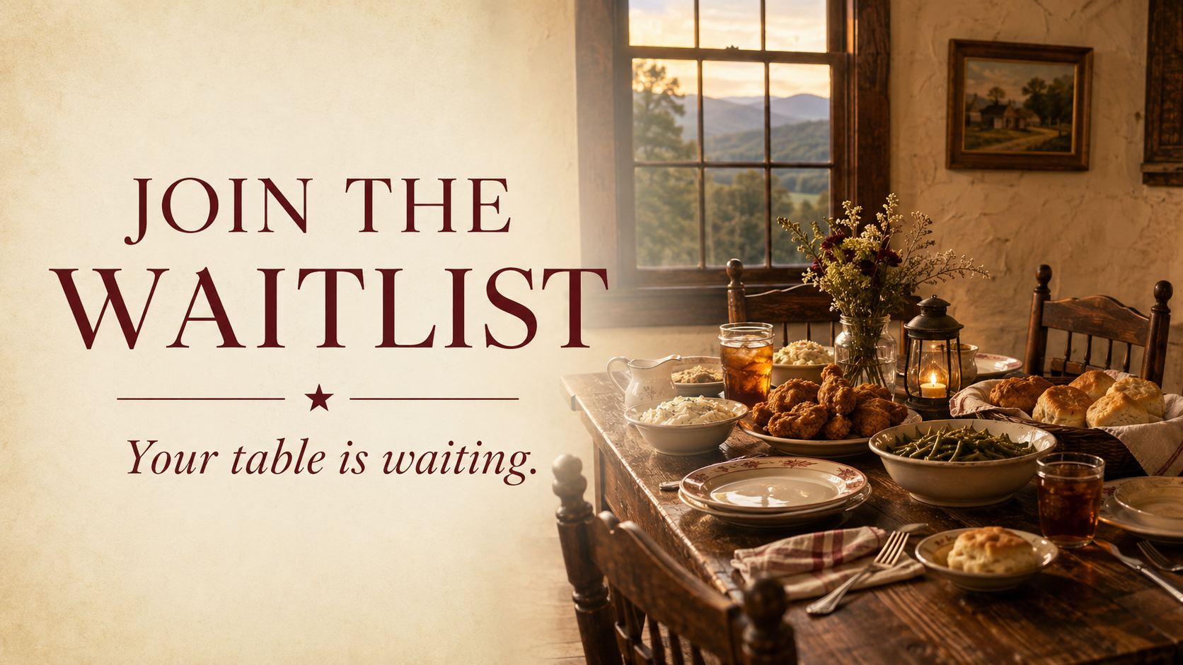 Join the Waitlist at the homeplace.