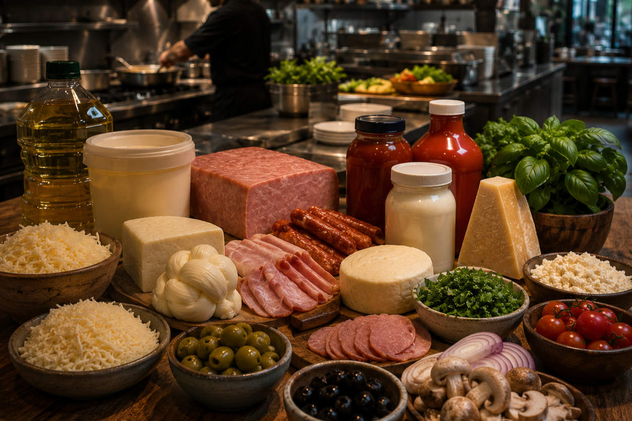 Restaurante 
Una selección versátil de productos para las necesidades diarias de tu cocina. Quesos, carnes frías, crema, mantequilla, aceites, aderezos y otros insumos, con abastecimiento adaptado al menú y consumo de tu restaurante.