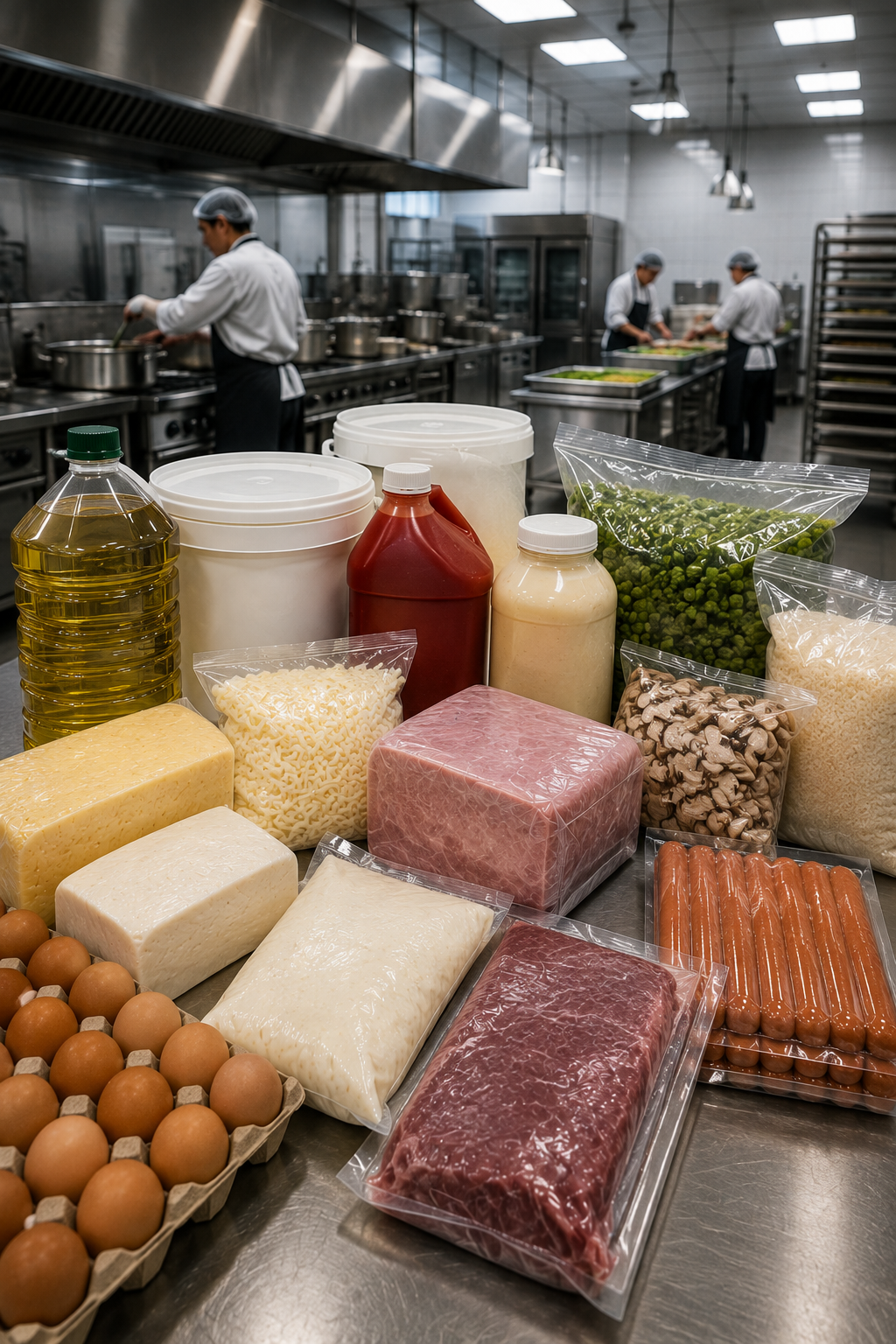 Comedores industriales
Abastecimiento institucional diseñado para operaciones de alto consumo. Lácteos, carnes frías, aceites, aderezos y productos de uso diario, con opciones por volumen y entregas programadas para facilitar la continuidad de tu ope