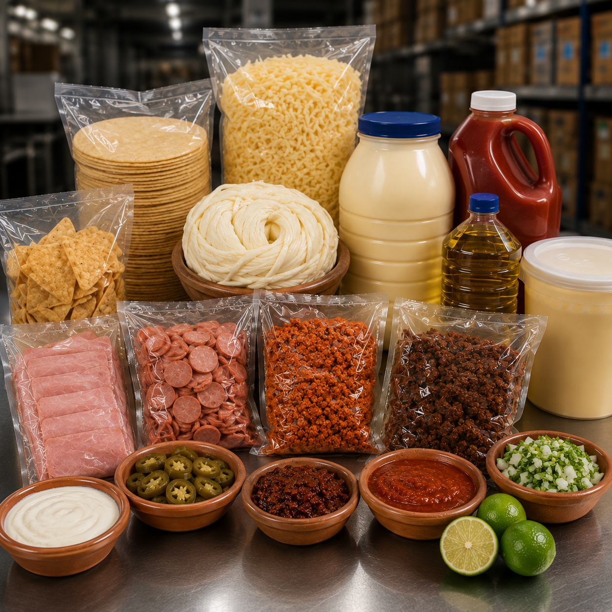 TAQUERIAS

Soluciones de abastecimiento para taquerías que necesitan productos de consumo constante y un suministro confiable. Queso Oaxaca, crema, carnes frías, chorizo, tortillas, salsas y complementos para facilitar las compras y mantener tu opera