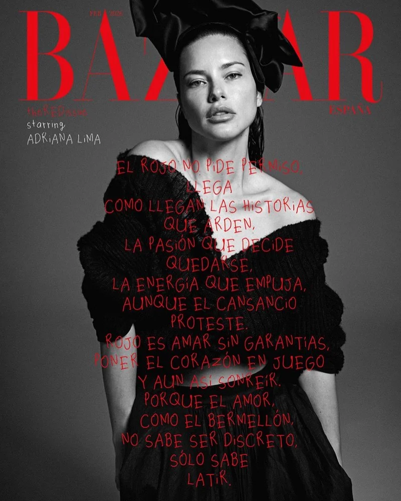 HARPER’S BAZAAR SPAIN // FEBRUARY ‘26 “THE RED ISSUE” FT. ADRIANA LIMA