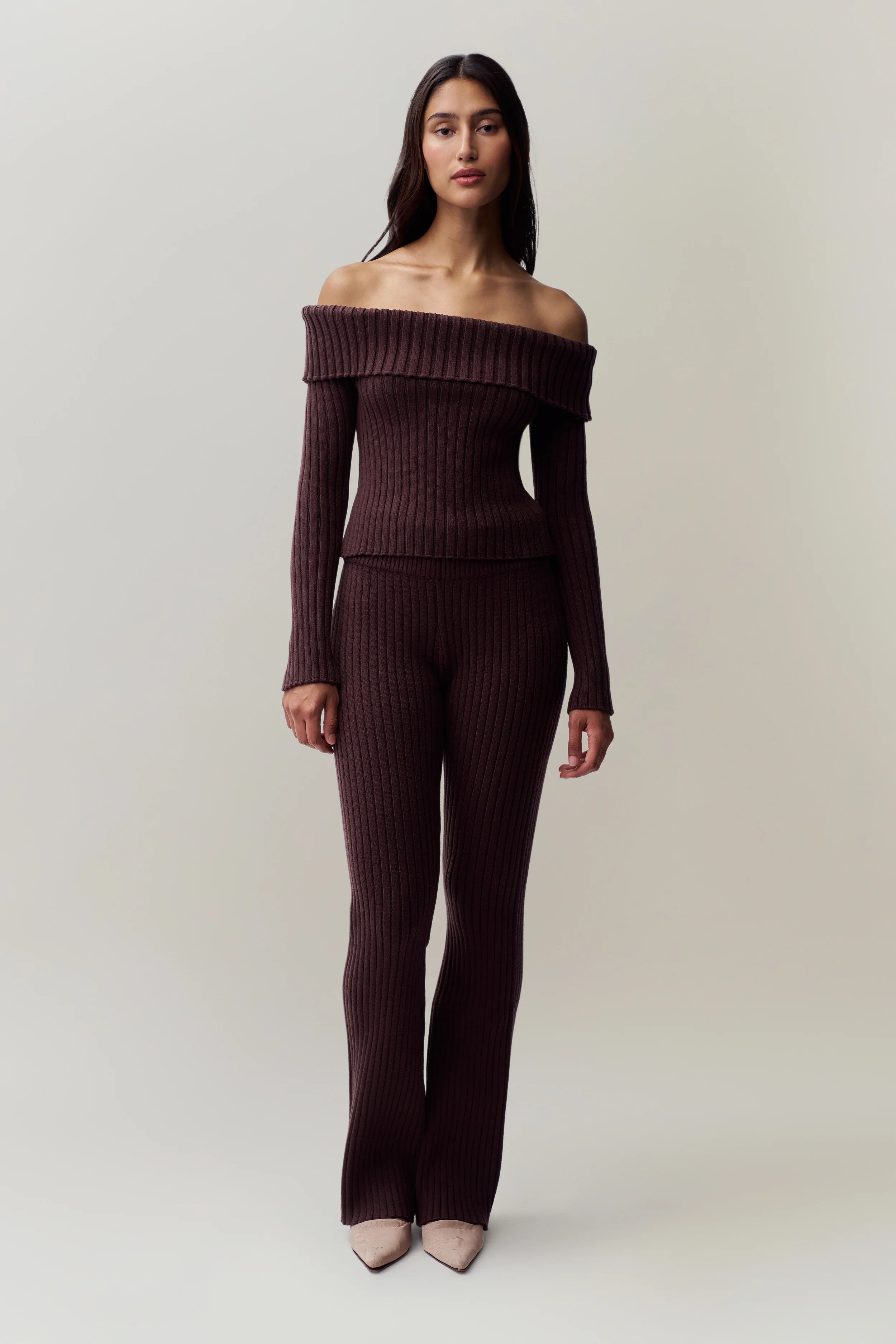 Thalia_Off_Shoulder_Sweater_Thalia_Rib_Pant_Chocolate6.webp