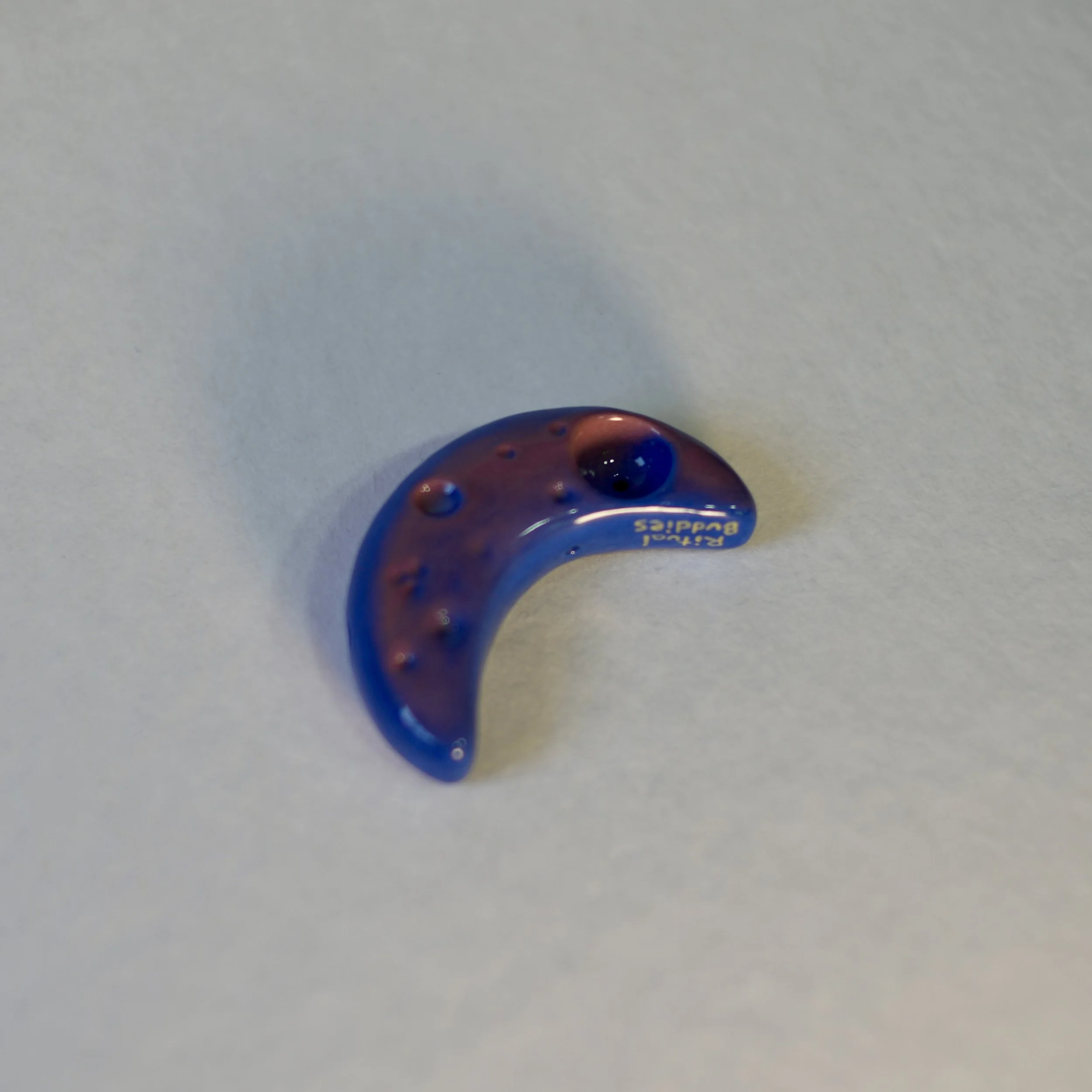 Crescent Moon Ceramic Handmade Pipe - Prototype