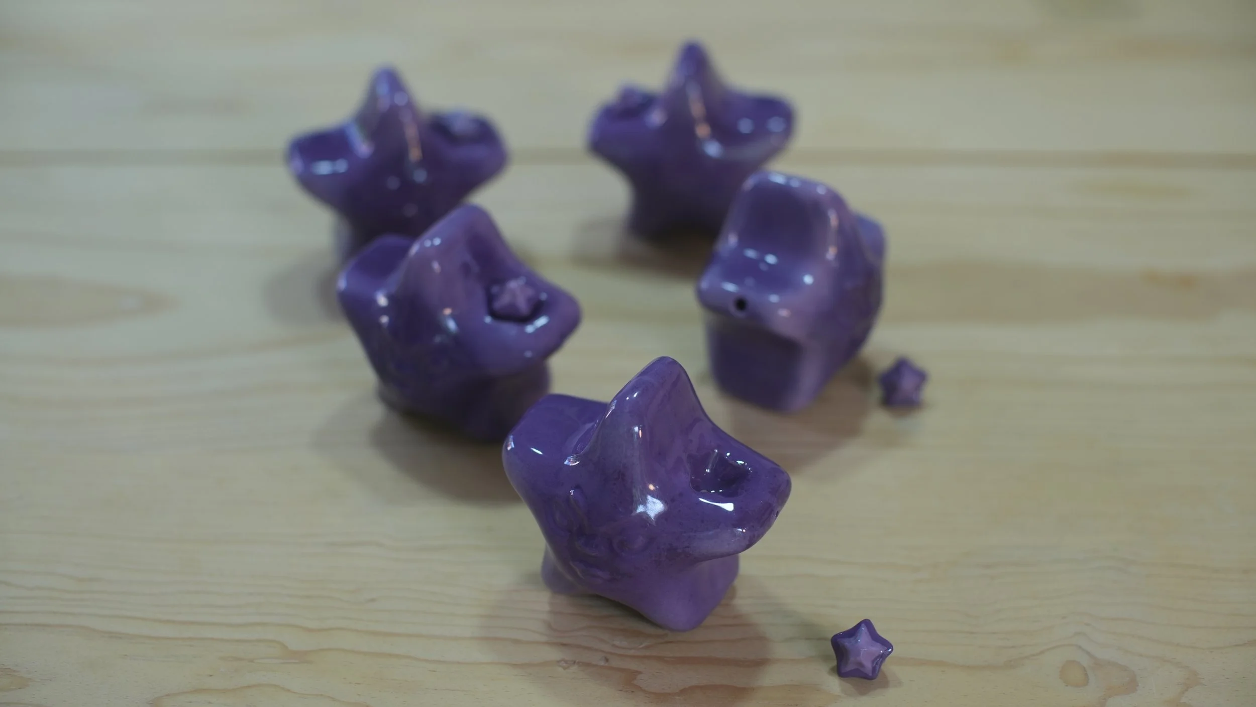 Lucky Star Pipe Handmade Ceramic Prototype