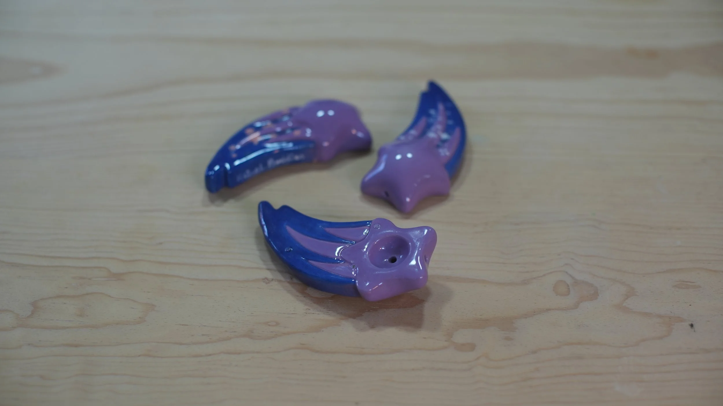 Shooting Star Handmade Ceramic Pipe Prototype