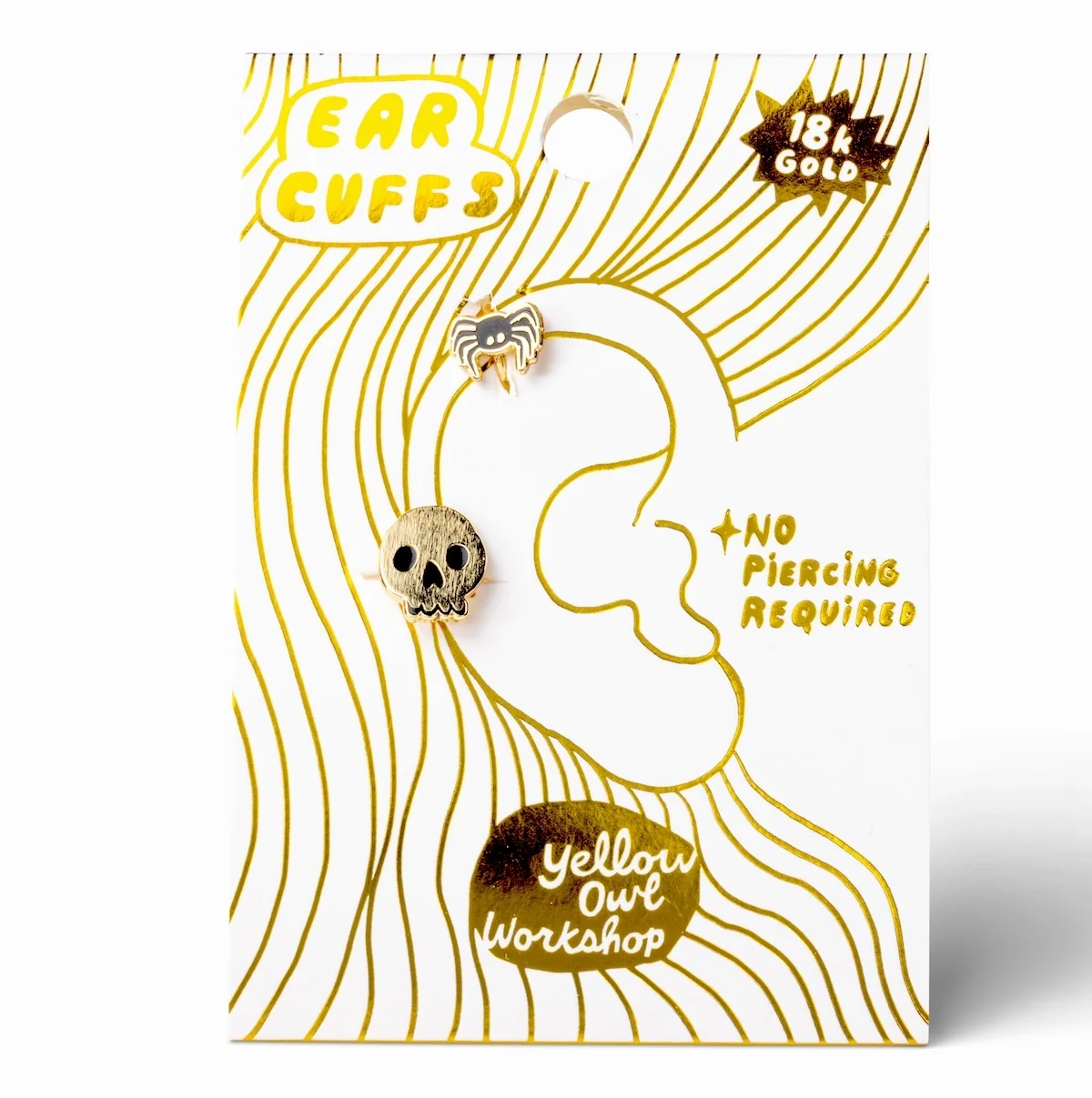 SKULL SPIDER EAR CUFFS 3.webp