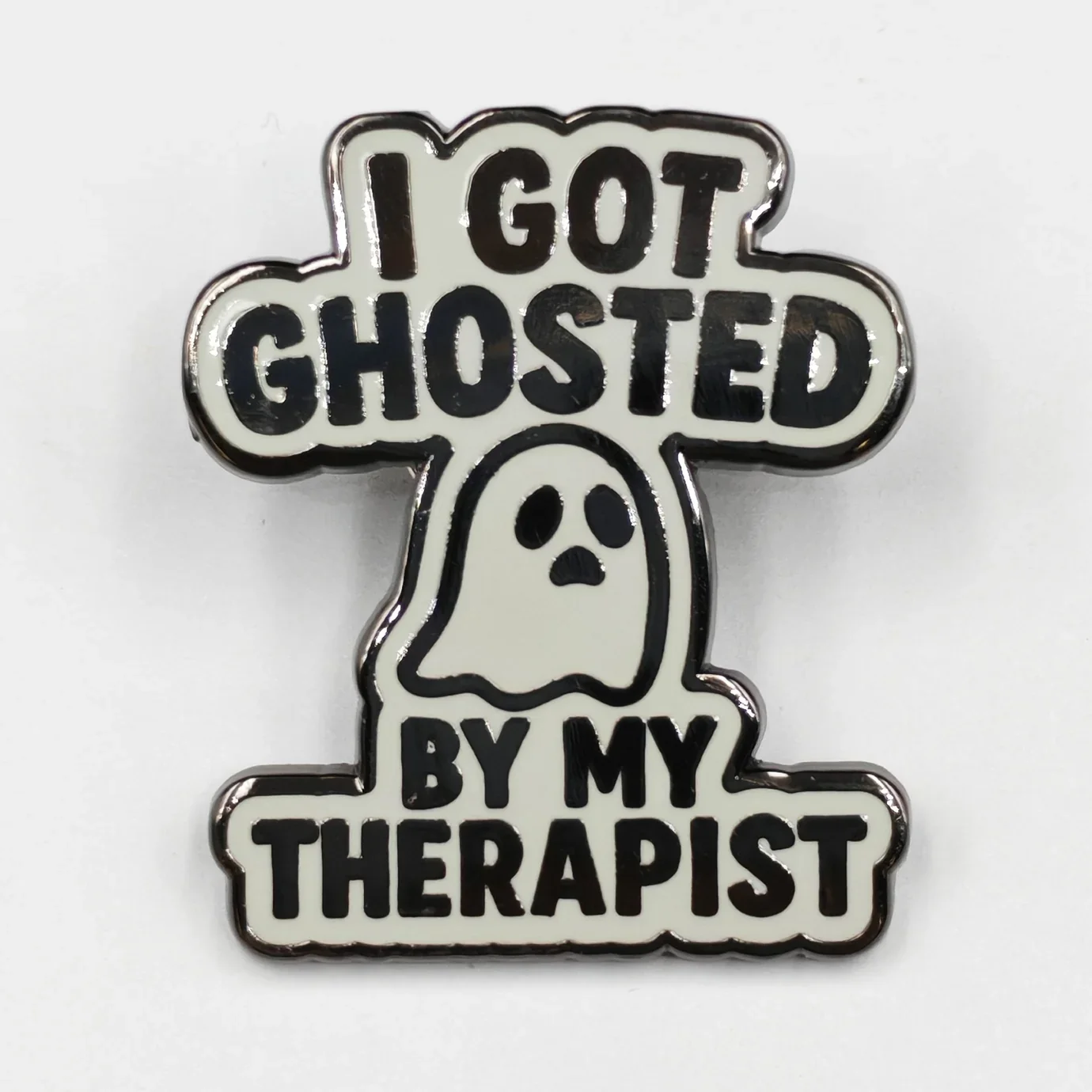 Ghosted By My Therapist Enamel Pin