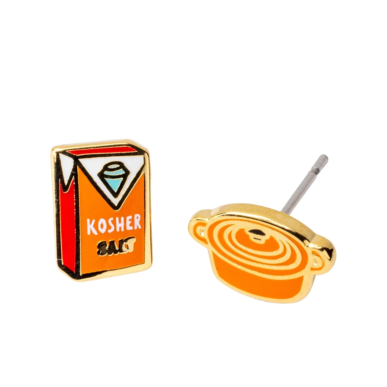 Dutch Oven & Kosher Salt Earrings