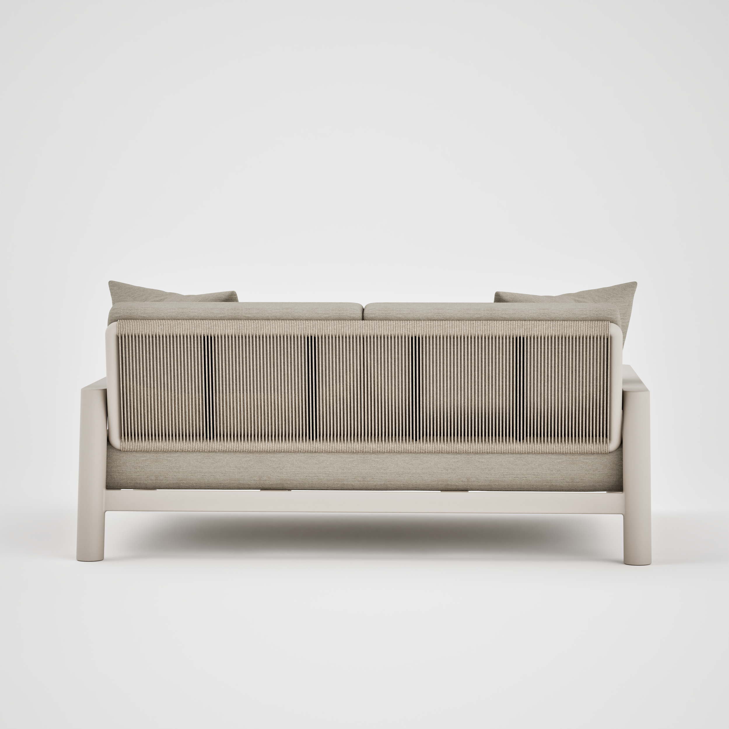 Pebl Tolo 2 Seat Aluminium Outdoor Sofa - BACK.png