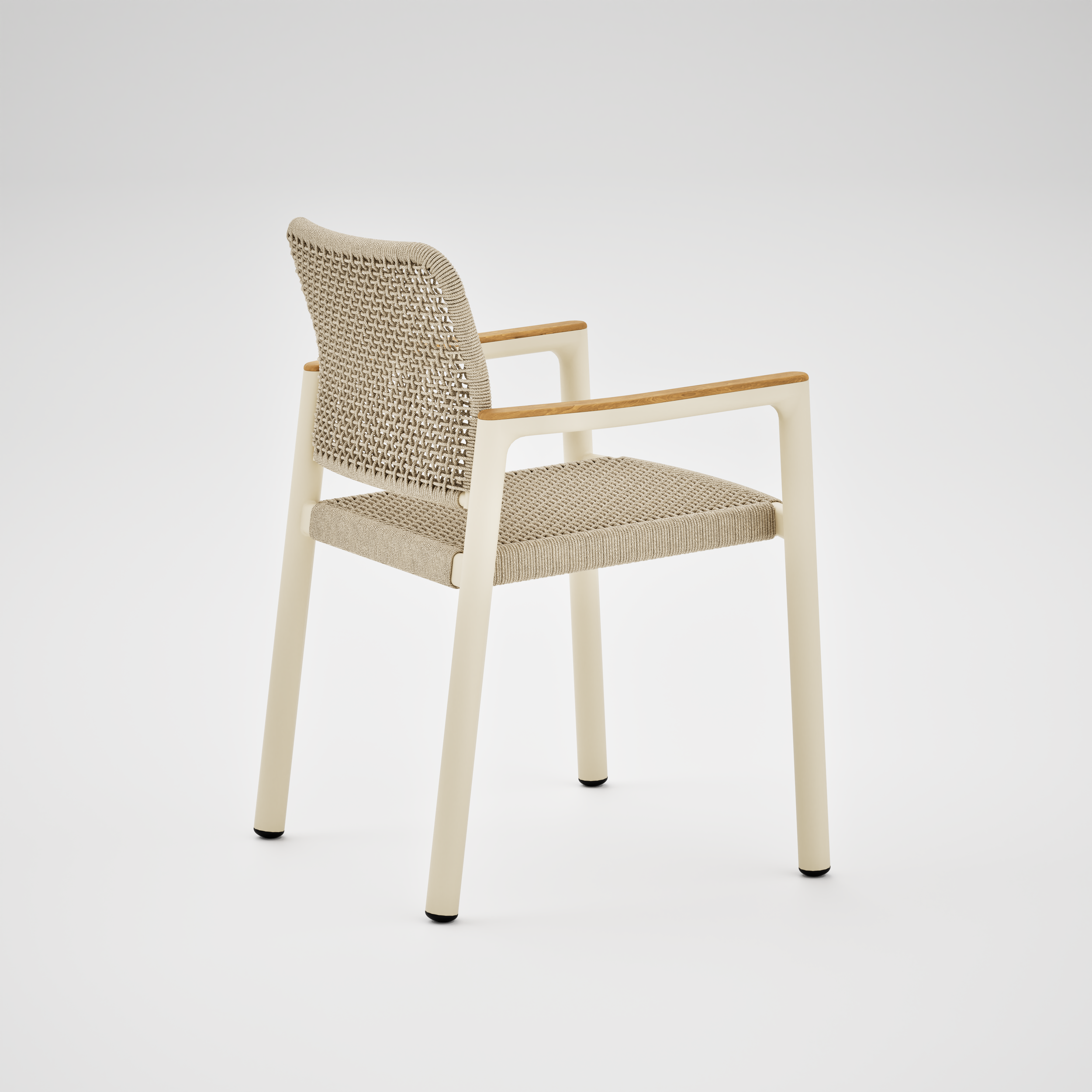 Pebl Tolo Aluminium Outdoor Armchair + Teak - 3.png