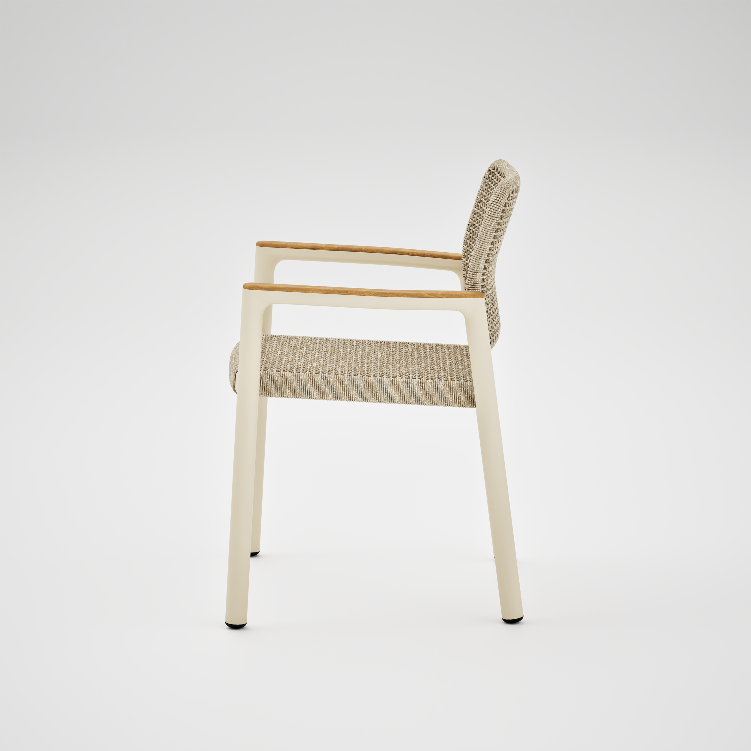 Pebl Tolo Aluminium Outdoor Armchair + Teak - 4.png