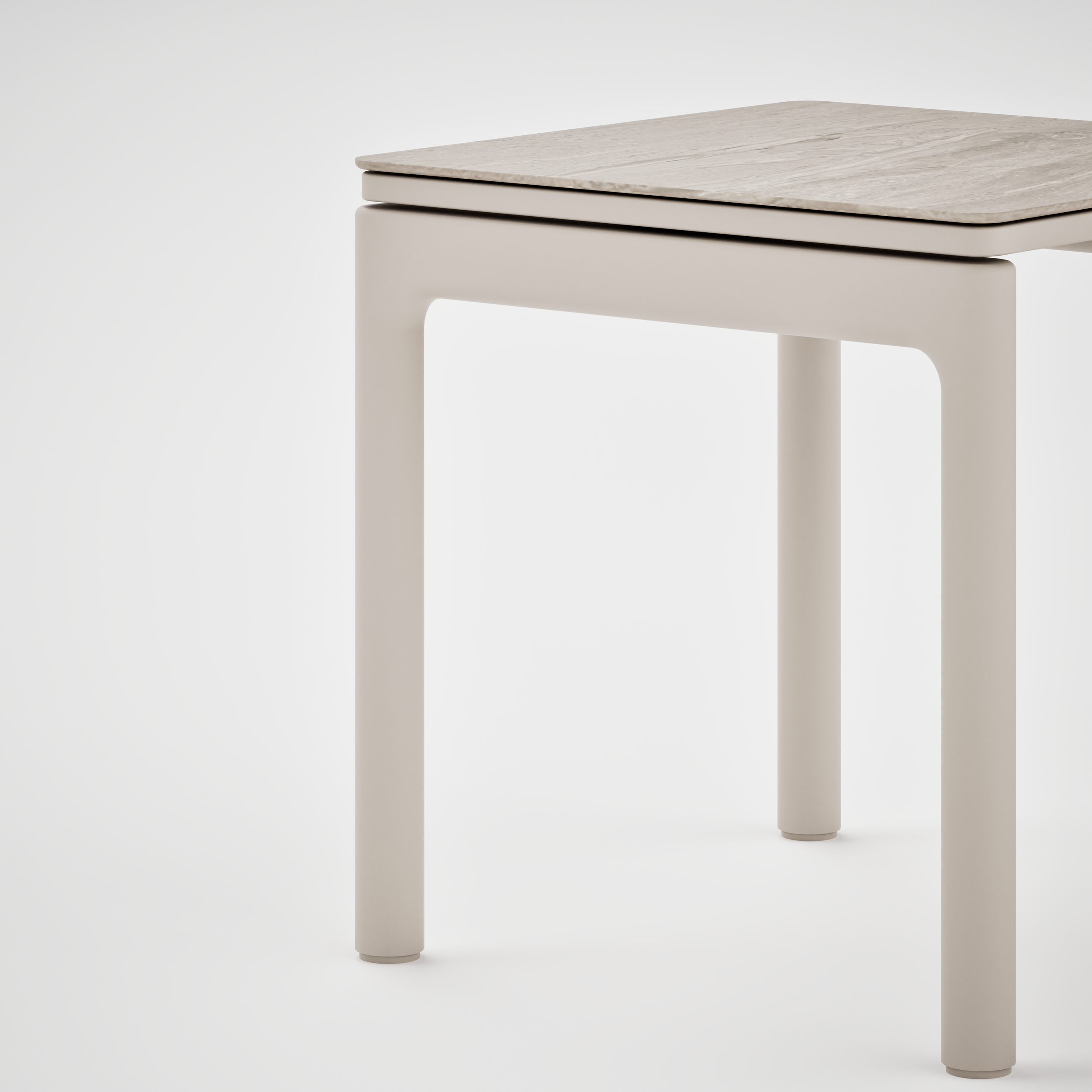 Pebl - Tolo - Aluminium - Outdoor - Dining - Table - 45X45X46 - CLOSE UP BACK.png