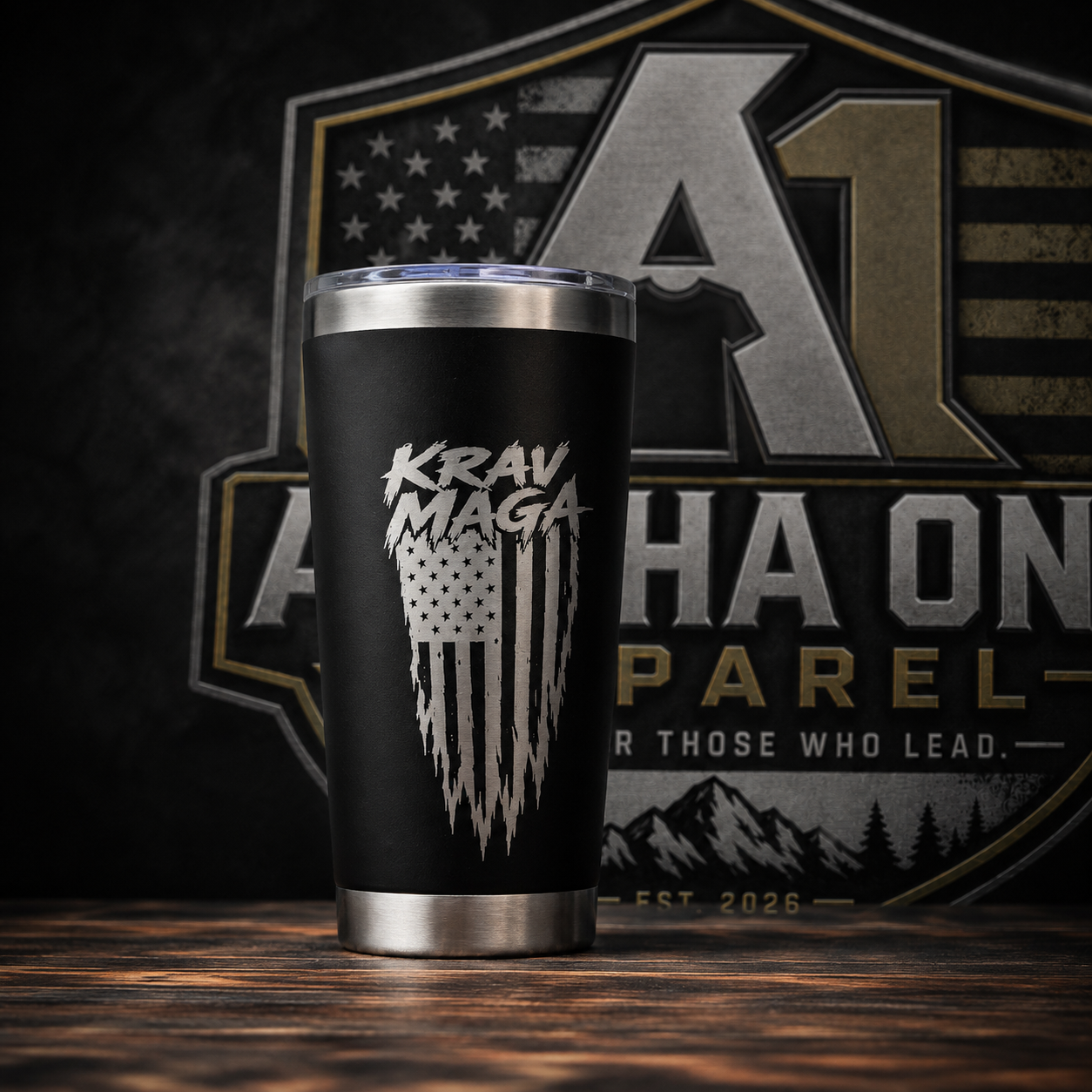 Krav Maga American Flag Tumbler