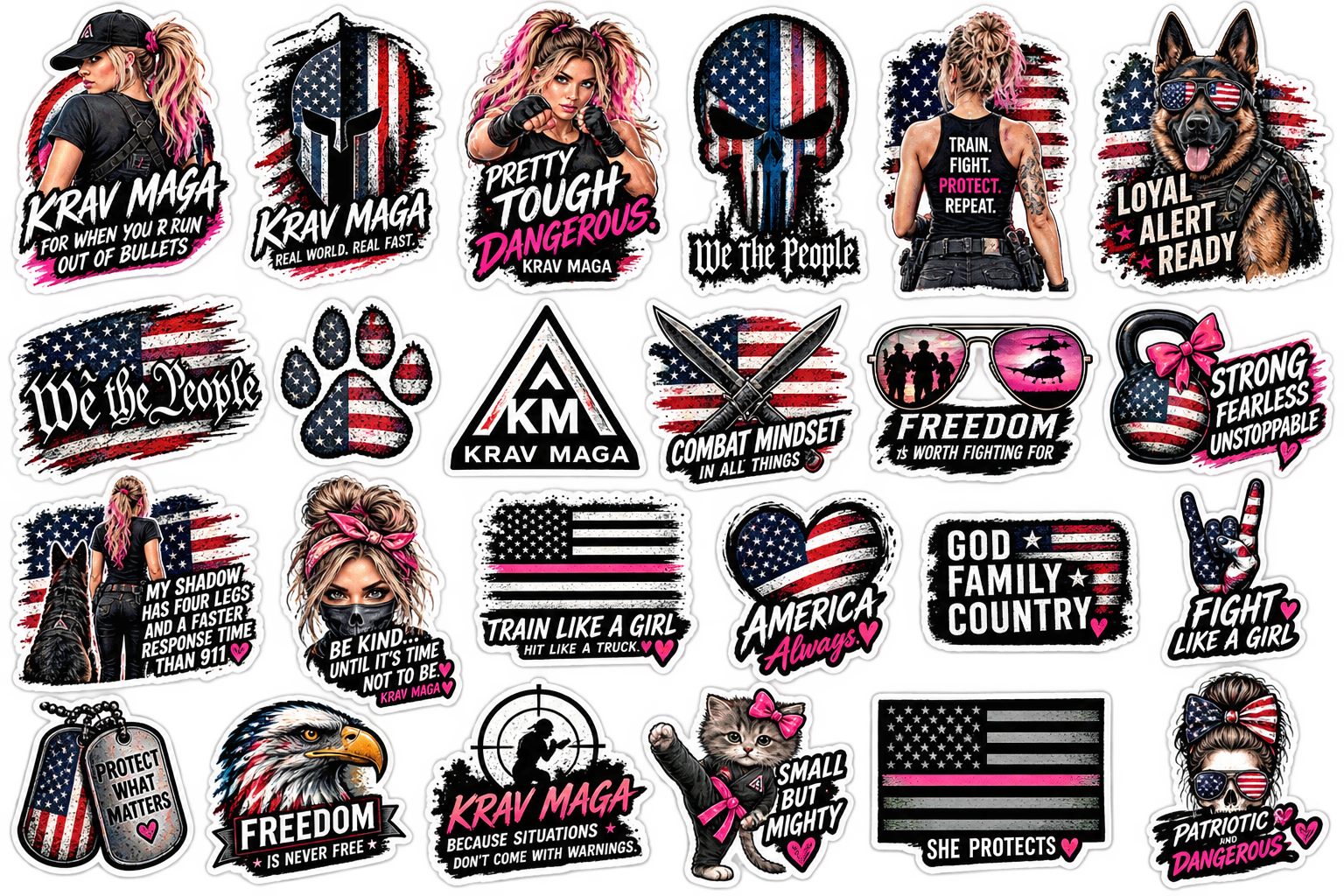 Empowered Krav Maga Sticker Pack
