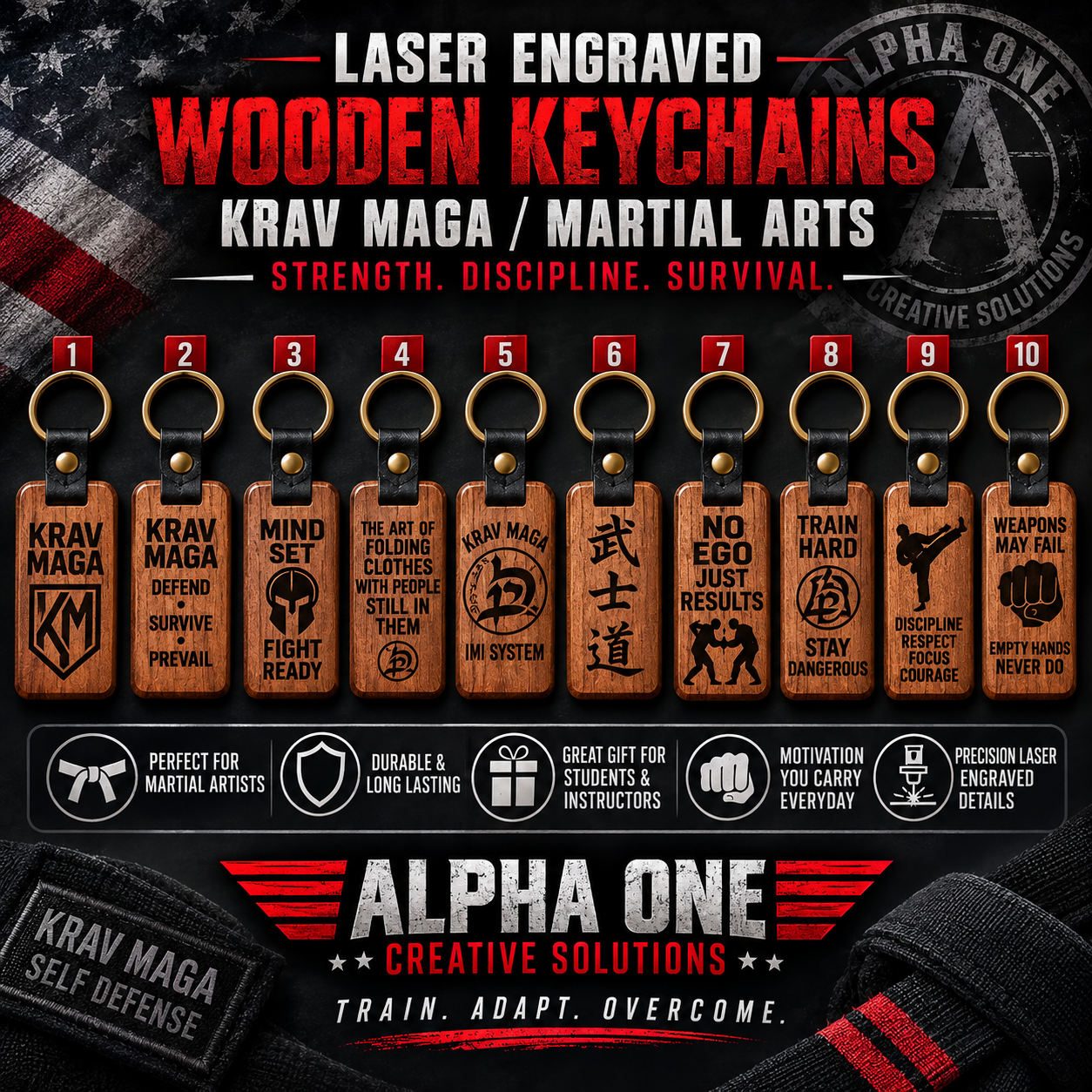Krav Maga / Martial Arts Keychain